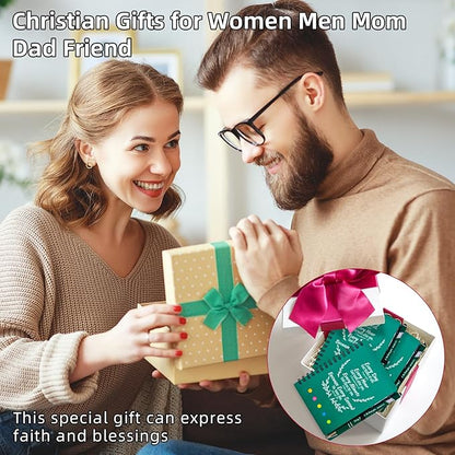 40 Pcs Bulk Christian Gifts Prayer Journal for Woman - 20 Set Religious Notepad with Christian Pen - Bible Notebook - Church Gifts for Mother's Day, Bible Study, and Family Devotions ( Green )