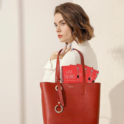 INSADA Christian Prayer Journal Spiral Red Notebooks Bulk with Pens- Small Notepads (4.13”x5.43”) - Mother's Day Gifts for Women, Church Members & Bible Study Groups (30 Sets Red)