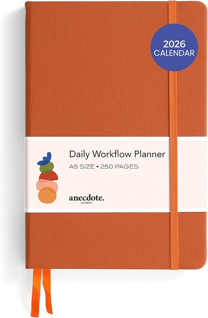 Anecdote 2026 Planner: A Monthly, Weekly & Daily Planner 2026 for Planning Your Success - A5 Size Hardcover Start Anytime and Achieve your Goals - Nutmeg