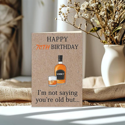 Cool 70th Birthday Gifts for Men Women, Funny 70th Birthday Cards for Him Husband, Unique 70 Year Old Birthday Decorationsfor Mom Dad