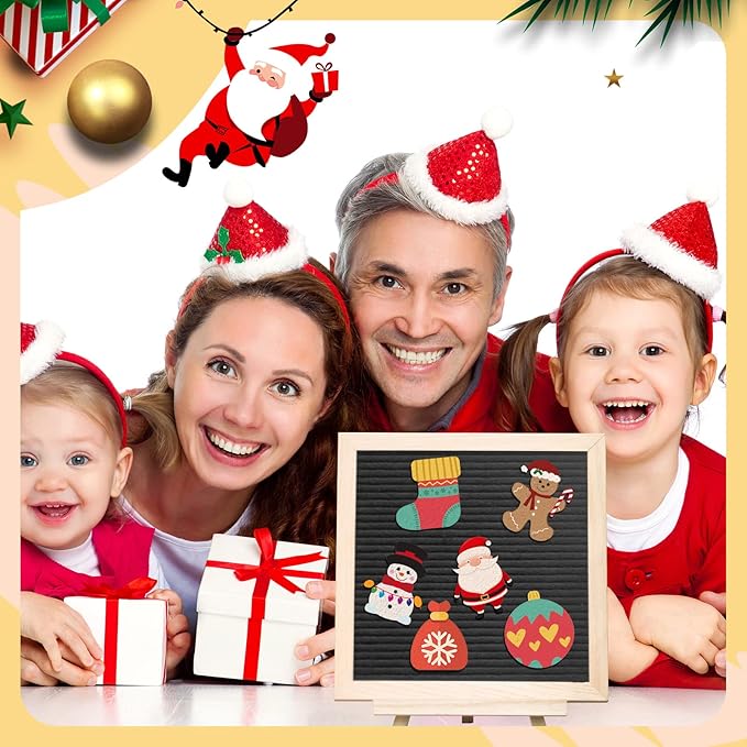 68 Pcs Holiday Seasonal Accessories Icons for Felt Letter Message Board Decorations Cute Symbols Changeable with Adhesive Dots for 4th July Patriotic Independence Day Decor, Board Not Included