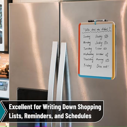 Mr. Pen- Dry Erase Board, 14” x 11” with a Black Dry Erase Marker, Colorful Frame, Small White Board, White Board for Kids, White Board for Students, Small Dry Erase Board, Mini White Board