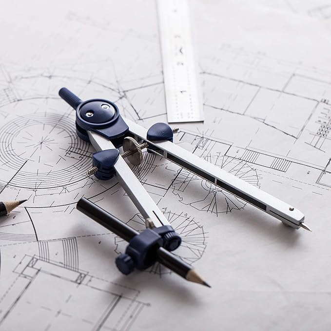 Mr. Pen- Compass for Geometry, Compass with Pencil, Compass Drawing Tool, Drawing Compass, Math Compass, Drafting Tools, Drawing Tools, Geometry Compass, Circle Drawing Tool, Geometry Set
