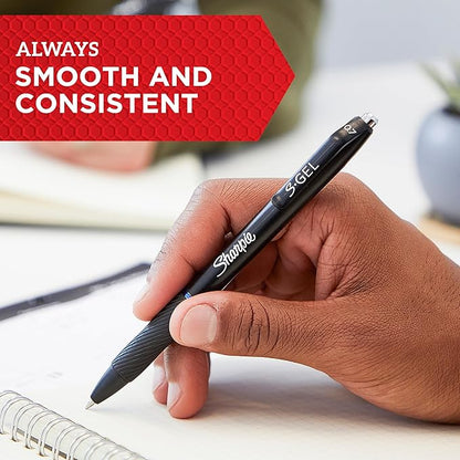 SHARPIE S-Gel Pens, Gel Pens, Medium Point (0.7mm), Blue Ink Gel Pen, 36 Count