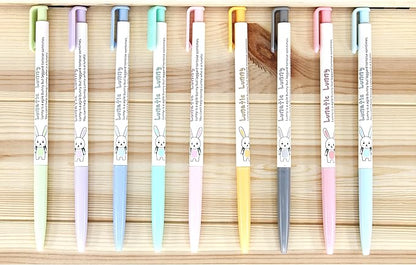 ZEESOON Xeno Lunatic Lunny 0.38mm Slim Ball Point Pen Dozen Box 12 Pcs, Made in Korea (Purple 12pcs)