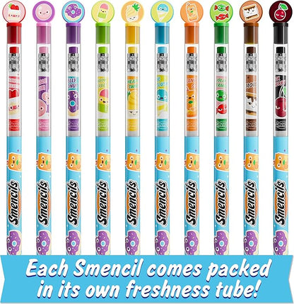 Graphite Smencils (2 Pack) - HB #2 Patented Gourmet Scented Pencils, 10 Count, Gifts for Kids, School Supplies