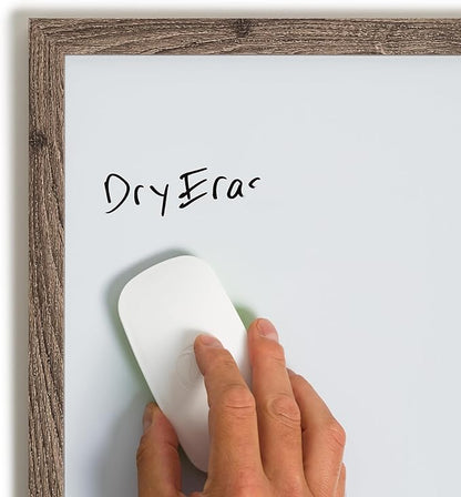 U Brands Magnetic Dry Erase Board Felt Eraser, 4.5"x2.25"x1", 2-tone White and Green, Lightweight Modern Design