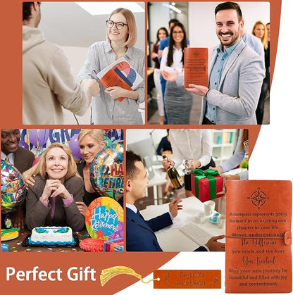 Retirement Gifts for Women Men, Leaving Gifts, Farewell Gifts, Going Away Gifts, New Job Gifts, Office Gifts, Goodbye Gifts for Best Friends Colleague Boss, Journal Notebook