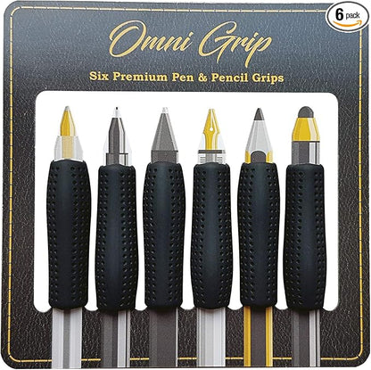 Chrome Cherry Omni Grip 6 Pack with Pen and Pencil Comfort Grips