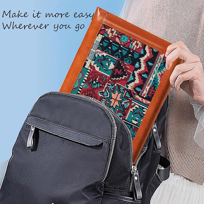 14 Inch Laptop Sleeve for 14 Inch MacBook Pro/Max M3 M2 M1 Notebook Laptop Case,Genuine Leather Laptop Cover for 14 Inch Notebook,Macbook Travel Protective Case with Buckle,Brown