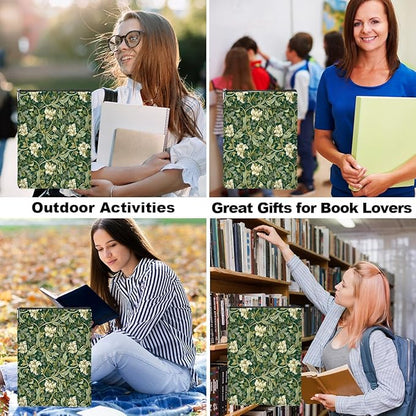 Botanical Book Sleeve, Classic Flower Book Covers for Paperbacks, Floral Book Pouch Book Protector, Book Lovers Gifts for Women Girls Boss, Book Accessories Book Club Gifts Christmas Birthday Gifts