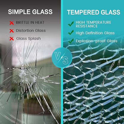 Glass Magnetic White Board - 36 x24 Inches Dry Erase Glass Whiteboard for Wall