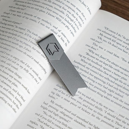 CZUR Metal Bookmark, Stylish Bookmarks, Teacher Valentine Gift, Unique Gift for Women, Men, Readers, Light&Durable Reward Bookmark with ANODIZING Technology, SuperGrip U-Shape Design-Dark Gray