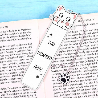Cat Lover Gifts for Women Cute, Book Accessories, Cat Bookmark, Gag Christmas Gifts for Coworkers, Cat Mom Gifts, Cat Gifts f or Cat Lovers, Girls Stocking Stuffers, Bookish Items