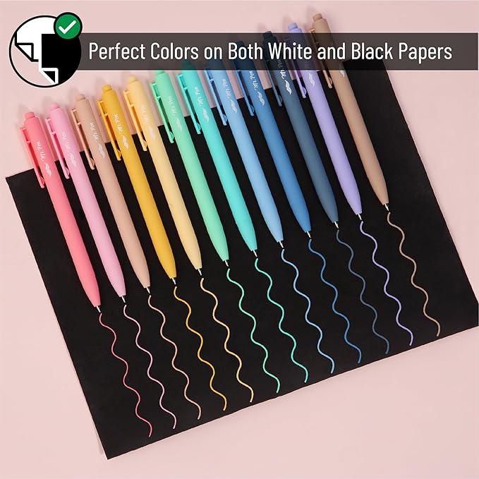 Mr. Pen Aesthetic Highlighters and Gel Pens, 24 Pack, Assorted Colors Bible Highlighters, No Bleed