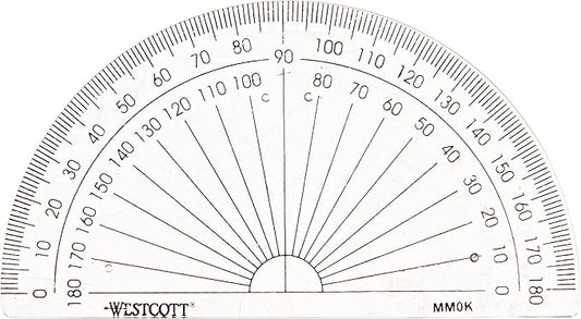 Westcott Clear Protractor, 12925