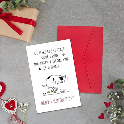 Ogeby Funny Valentines Day Card from Dog, Humor Valentines Day Gifts for Dog Lover, Cute Dog Valentines Gift ideas for Men Women