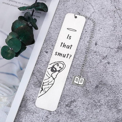 is That Smutt Jesus Bookmark Funny Bookmarks for Women Smut Bookmark for Book Lover Stocking Stuffers for Men Women, White Elephant Gifts for Adults, Humor Peeking Jesus Book Marker Easter Christian
