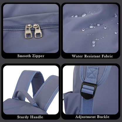 YGR Laptop Backpack for Women and Men, Waterproof Lightweight Travel Daily Rucksack Casual 15.6 inches Computer Bags for College, Blue