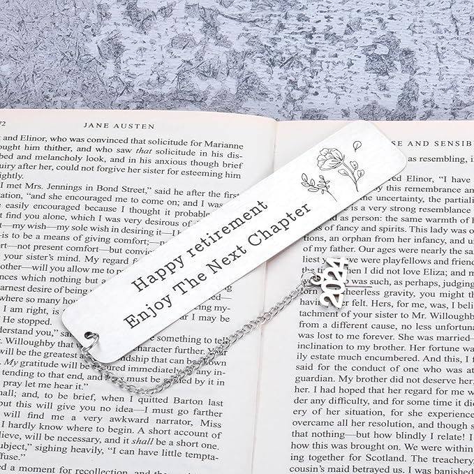 Retirement Gifts for Women Happy Retirement Bookmark Gift for Women Female Christmas Thank You Gifts for Teacher Coworker Friends Retirement Gifts for Employee Boss Leader Retirement Leaving Gift