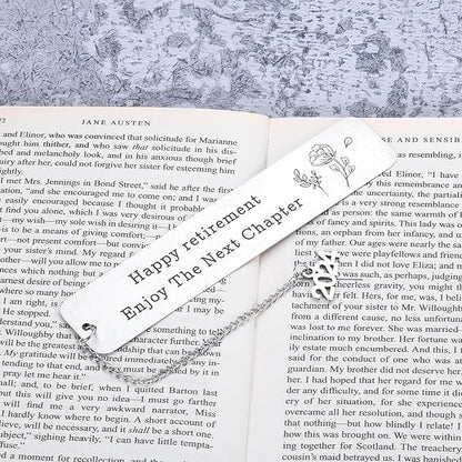 Retirement Gifts for Women Happy Retirement Bookmark Gift for Women Female Christmas Thank You Gifts for Teacher Coworker Friends Retirement Gifts for Employee Boss Leader Retirement Leaving Gift