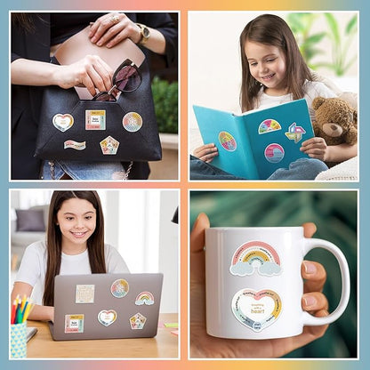Libima 72 Pieces Anxiety Sensory Stickers Anxiety Textured Stickers Fidget Stickers Mindfulness Sticker School Counselor Supplies Adult Sensory Items Anxiety Relief, 9 Styles(Morandi Color)