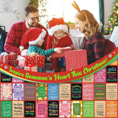 60 Pcs Mini Inspirational Notebooks Bulk with 60 Pcs Colorful Pens, Small Pocket Journal Notepads Set,Motivational Bulk Gifts for Women Men Teacher Student Kids,Fun School Office Supplies,3.5"x5.5"