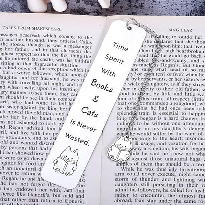 Cat Bookmark for Women Cat Lovers Bookmark Gifts for Her Him Book Lovers Valentines Day Gift for Book Lover Cat Lover Women Birthday Galentine’s Day Gift for Cat Lover Friends Best Friend Women Girl