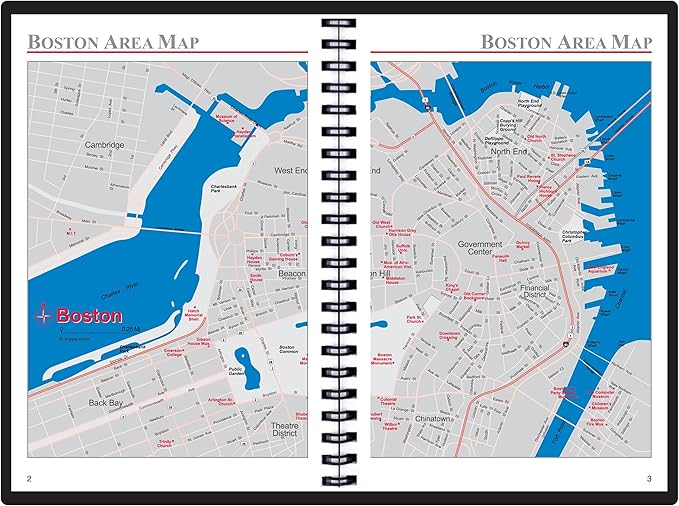 2025 Datebook & City Themed Planner – Resource Guide with Daily, Weekly & Monthly Views – 3-Year Reference Calendar - Multi-Purpose Travel Notebook Guide & Adventure Diary (Boston '25)