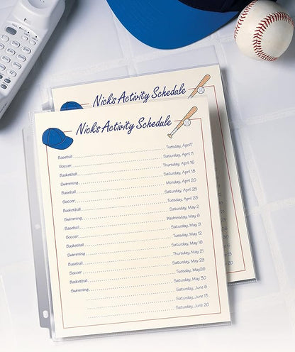 Avery Clear Standard Weight Sheet Protectors, Top Load, 10 Document Protectors (75540)