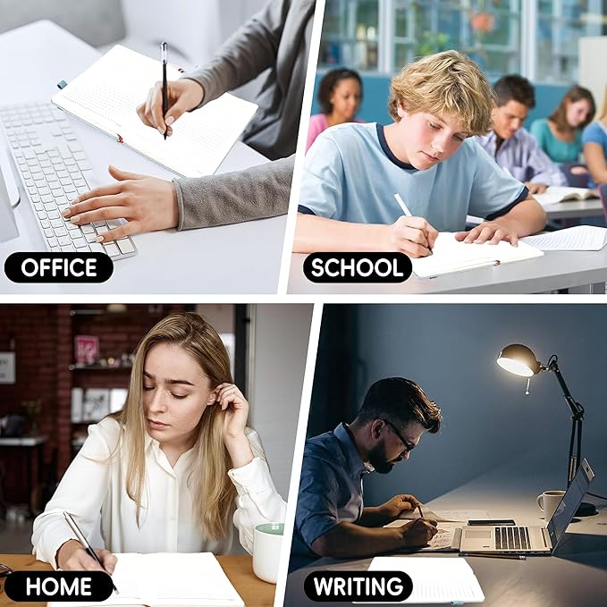 Lined Journal Notebook for Women Men, 192 Pages 100 GSM Thick Paper, Hardcover | Embossed Leather Journals for Writing, A5 College Ruled | Business, Work & School, 5.8"×8.5"(Blue)