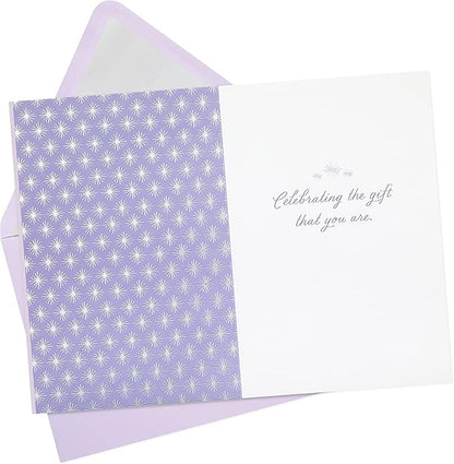 Hallmark Signature Birthday Card for Women, Her, Mom, Daughter, Friend (Wrapped Gifts)