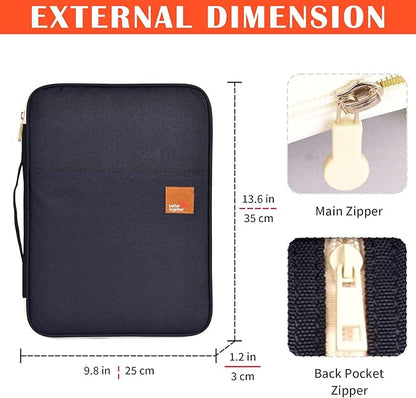 Lanola A4 Document Bags Portfolio Waterproof Business File Holder Travel Gear Organizer Electronics ccessories Bag