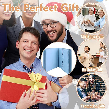 in Case I Go Missing Binder,The Folio Document Organizer,Lifebook Document Organizer with Labels,Suitable for Important Document,Emergency Binder,Life Binder,Passports,and Letters(Light Blue)