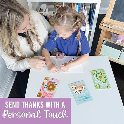 54 Colorful Funny Thank You Cards With Envelopes Bulk - Thank You Notes With Envelopes Set, Thank You Card Kids, Teacher Thank You Teacher Cards, Kids Thank You Card For Teachers Appreciation