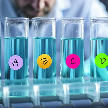 PARLAIM 0.75" Round Color Coding Circle Dot Labels in Roll, 1000 Stickers per Dispenser Box, 3/4 inch Diameter for Office and Business, Gold