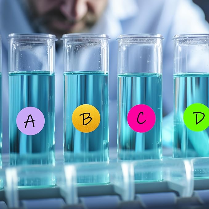 PARLAIM 0.75" Round Color Coding Circle Dot Labels in Roll, 1000 Stickers per Dispenser Box, 3/4 inch Diameter for Office and Business, Silver