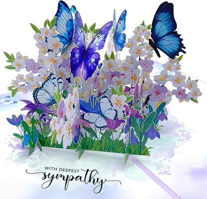 Paper With Deespest Sympathy Pop Up Greeting Card, With Deepest Sympathy Card Loss of Pet, Mom, Mother, Father, Dad,Child, Grandma, Thinking Of You Card, Sympathy Quilling Card for Loved One with