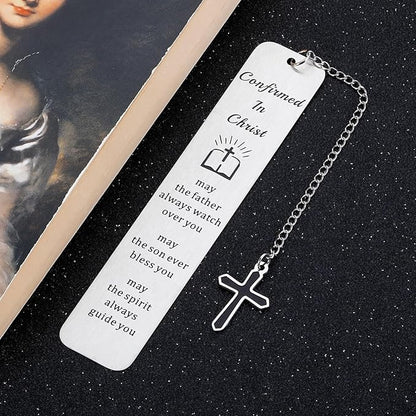 Christmas Gifts for Him, Baptism Gifts for Boys Men, Bible Bookmark Ordination Gifts for Youth Pastor Christian Gifts for Men Priest Preacher Religious First Confirmation Cross Religion Bookmark