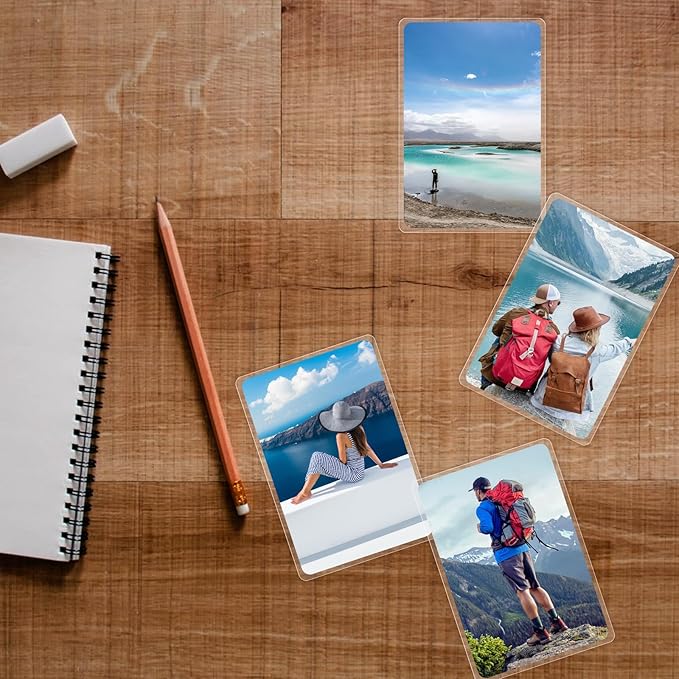 100Pcs Index Card Laminating Pouches 4x6 File Card Laminating Pouches Thermal Laminating Sheets Business Card Laminating Pouches for Work Permits Pass Cards Student ID Cards, 5 Mil