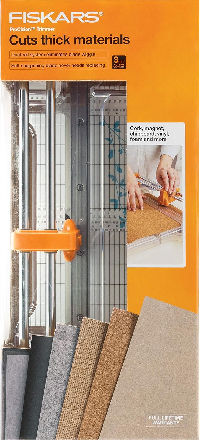 Fiskars Procision Rotary Bypass Trimmer, White/Grey