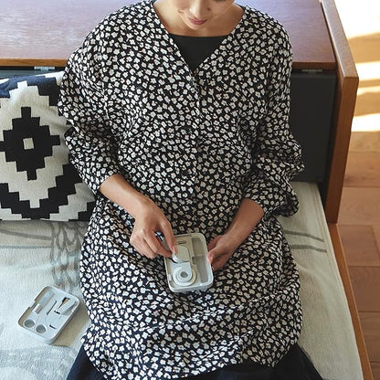 Plus Stationery Kit Gray (Scissors, stapler, tape, liquid glue, cutter, ruler, tape measure, pin for SIM card replacement) TD-001 30-213 With Original Stylus Ballpoint Touch Pen