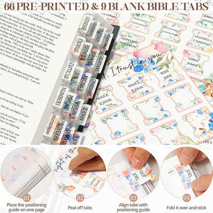 Bible Cover for Women Bible Case, Large Bible Bag w/Shoulder Strap, Bible Study Supplies Bible Journaling Kit Book Carrying Case with Bible Highlighters Tabs, Christmas Christian Gifts for Women Lady