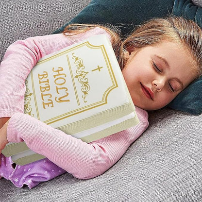 Bible Pillow Book Plush That Opens Christian Holy Bible Stuff Religious Party Favors Gifts for Kids for Christening Easter
