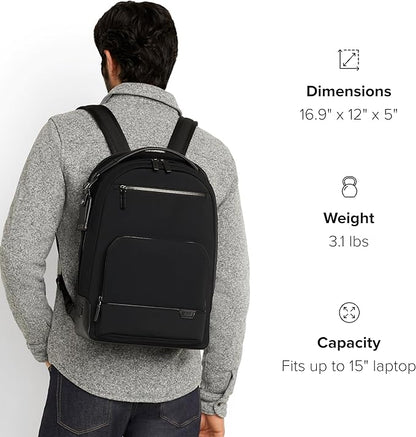 TUMI Harrison Warren Backpack - 15-Inch Laptop Backpack - Stylish Women's & Men's Backpack for Travel & Business - Black