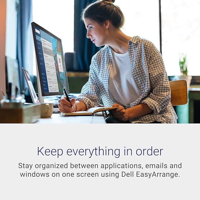 Dell S2721QS Monitor 27 Inch, 4K UHD (3840 x 2160) IPS Display, Ultra-Thin Bezel, AMD FreeSync, HDMI, DisplayPort, VESA Certified - Silver