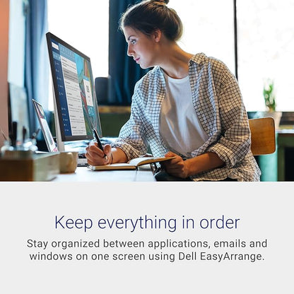 Dell S2721QS Monitor 27 Inch, 4K UHD (3840 x 2160) IPS Display, Ultra-Thin Bezel, AMD FreeSync, HDMI, DisplayPort, VESA Certified - Silver