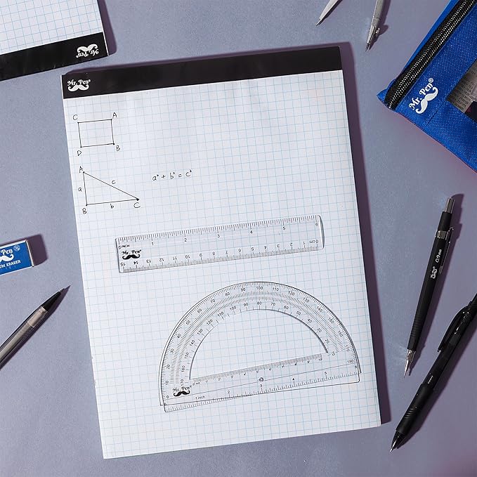 Mr. Pen Graph Paper, Grid Paper, 4x4 (4 Squares per inch), 17"x11", 22 Sheet