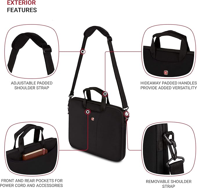 Wenger Legacy 14.1 Inch Ultra Computer Slimcase, Black, One Size