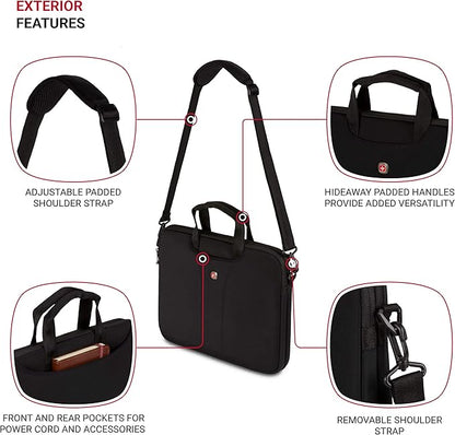 Wenger Legacy 14.1 Inch Ultra Computer Slimcase, Black, One Size